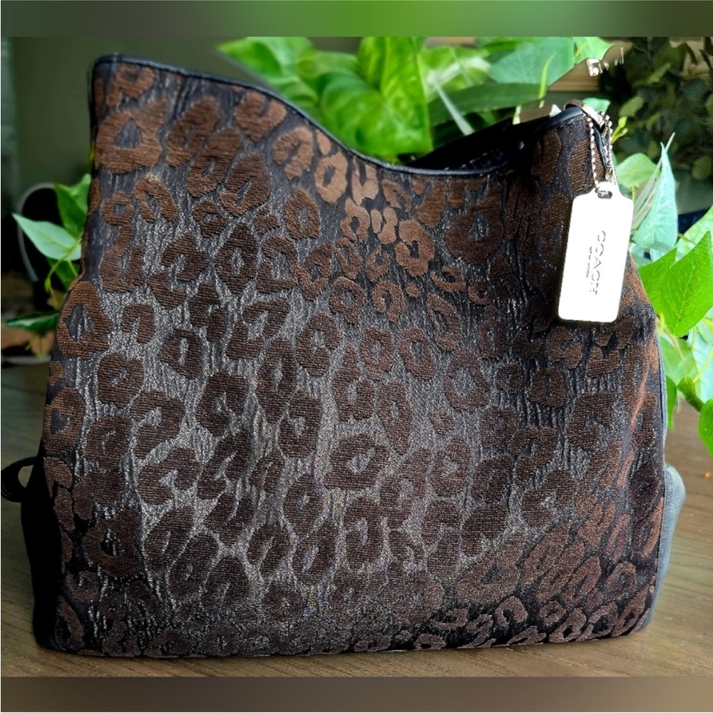 Coach Madison Chenille Ocelot Phoebe Shoulder Bag